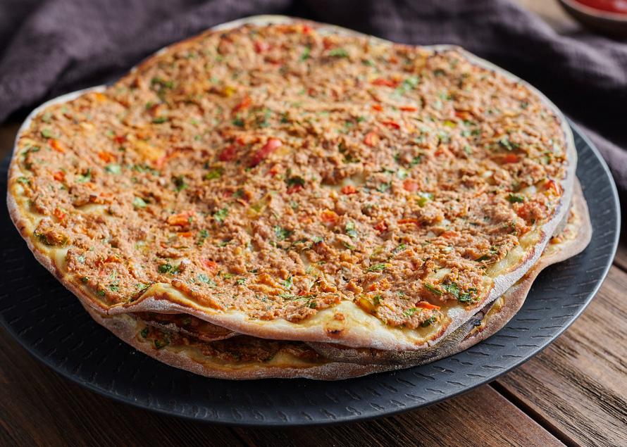 Armenian meat pizza