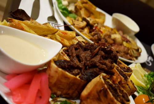 Assiettes shawarma boeuf