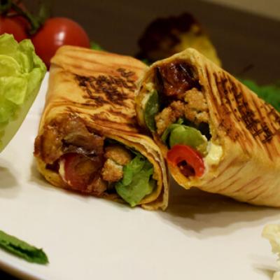 Sandwichs shawarma vegetarien