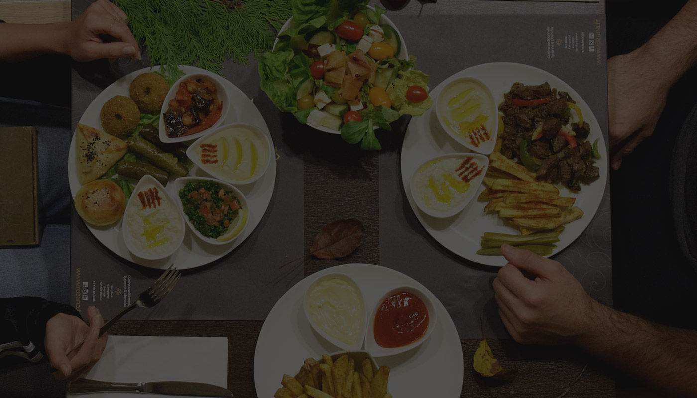 Livraison offerte, Rozana restaurant, meilleur restaurant libanais